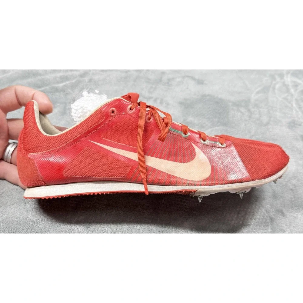 Nike Zoom Rival D Shoes Mens Size 10.5 Red Track Field‎ Spikes 333661-611